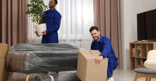 Eco-friendly office movers with sustainable packing materials